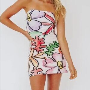 Floral Print Mini Dress